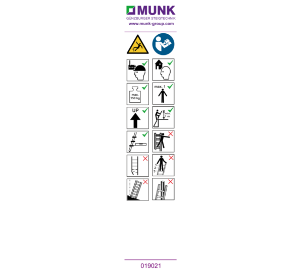 Sticker with user information | © MUNK GmbH