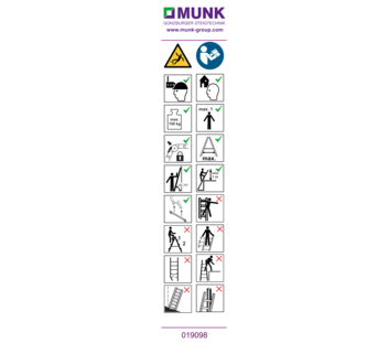 Autocollant avec instructions d’utilisation | © MUNK GmbH