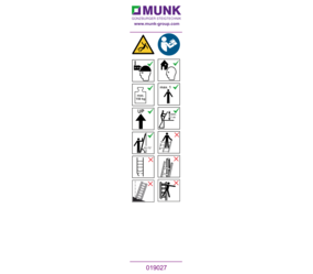 Aufkleber mit Benutzerhinweisen | © MUNK GmbH