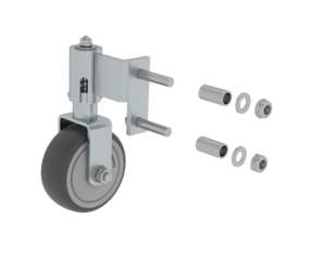 Spring-loaded castor Ø80 mm left for step ladder | © MUNK GmbH