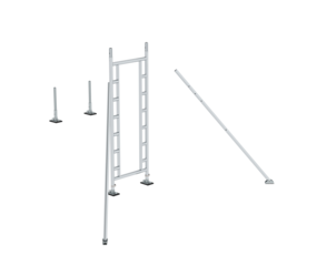 FlexxTower Treppenkit Grundset für einseitigen Durchstieg  | © MUNK GmbH