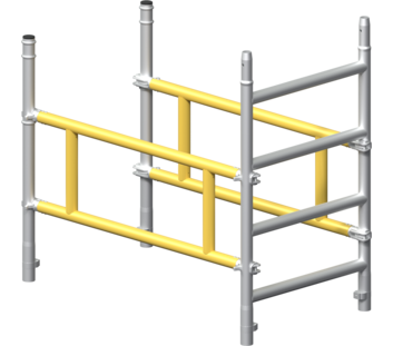 Kit de garde-corps 3 côtés pour plate-forme de montage | © MUNK GmbH