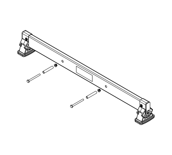 nivello crossbar 0.93 m, hole spacing 325 mm, rail height 73 mm | © MUNK GmbH