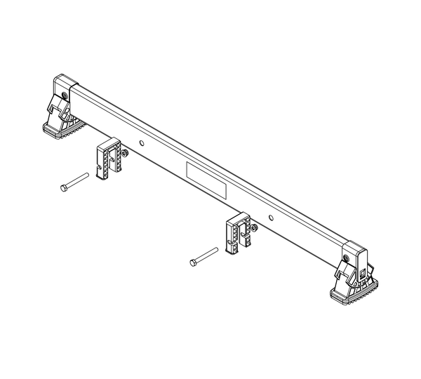 nivello crossbar 0.93 m, hole spacing 395 mm, rail height 58 mm | © MUNK GmbH