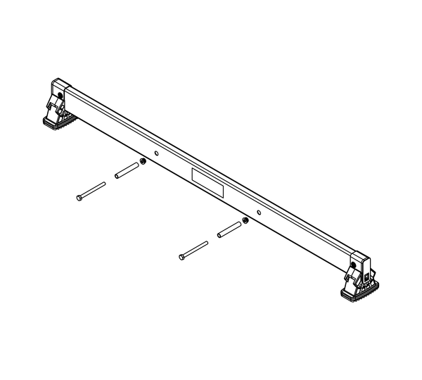 nivello crossbar 1.20 m, hole spacing 395 mm, rail height 85 mm | © MUNK GmbH