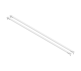 Gurtband mit Befestigungsplatten Länge 1664 mm 1 Satz = 2 Stück, inkl. Nieten | © MUNK GmbH