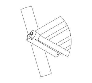 Drawing: Ascent of a platform staircase, detail, reverse side | © MUNK GmbH