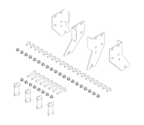 Drawing: Assembly diagram for a platform staircase | © MUNK GmbH