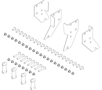 Dessin : plan de montage d'un escalier à plate-forme | © MUNK GmbH