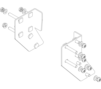 Dessin : plan de montage d'un escalier à plate-forme | © MUNK GmbH