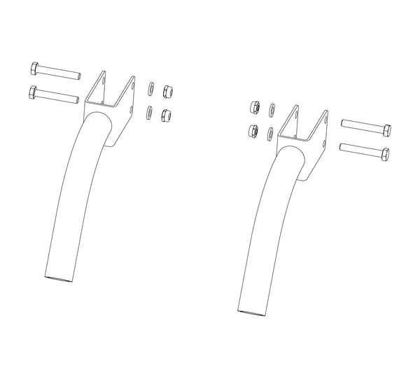 Drawing: Handrail on a platform staircase | © MUNK GmbH