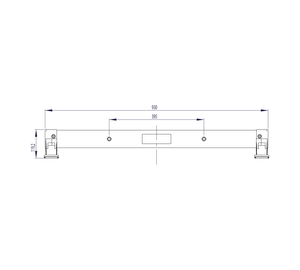 nivello-Traverse 0,93 m breit Lochabstand 395 mm für Holmhöhe 73 mm inkl. Maßangabe | © MUNK GmbH nivello-Traverse 0,93 m breit Lochabstand 395 mm für Holmhöhe 73 mm inkl. Maßangabe | © MUNK GmbH