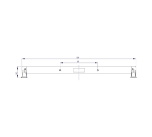 nivello-Traverse 1,20 m breit Lochabstand 395 mm für Holmhöhe 73 mm inkl. Maßangaben | © MUNK GmbH nivello-Traverse 1,20 m breit Lochabstand 395 mm für Holmhöhe 73 mm inkl. Maßangaben | © MUNK GmbH