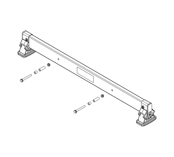 nivello-Traverse 0,93 m breit GFK Lochabstand 395 mm für Holmhöhe 58 mmeit GFK | © MUNK GmbH