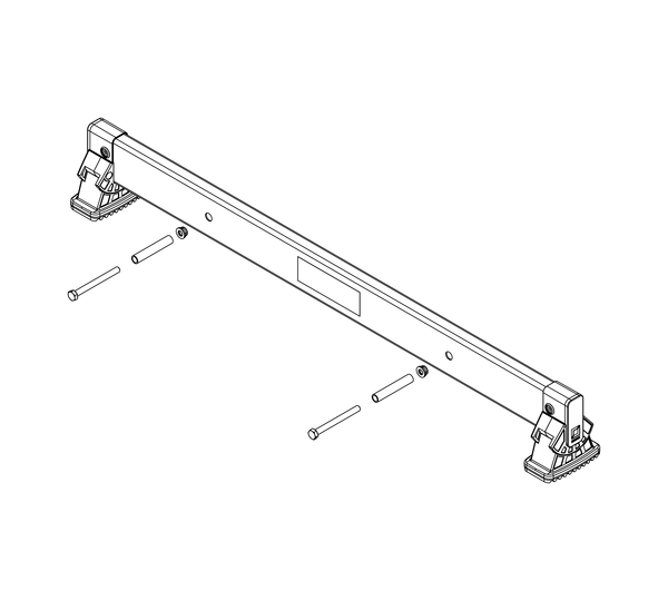 nivello crossbar 0.93 m, hole spacing 465 mm, rail height 73 mm | © MUNK GmbH