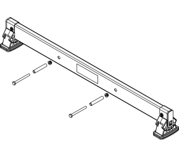 nivello-Traverse 0,93 m, Lochabstand 325 mm, Holmhöhe 73 mm | © MUNK GmbH