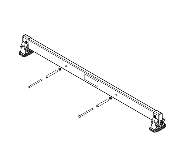 nivello crossbar 1.20 m, hole spacing 445 mm, rail height 98 mm | © MUNK GmbH