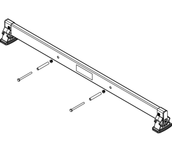 nivello crossbar 1.20 m, hole spacing 395 mm, rail height 85 mm | © MUNK GmbH