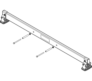 Traverse nivello 1,20 m, entraxe des trous 325 mm, hauteur des montants 85 mm | © MUNK GmbH