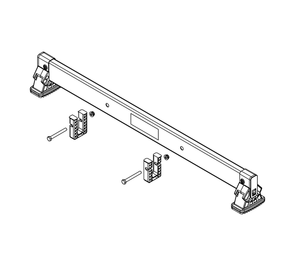 nivello crossbar 0.93 m, hole spacing 325 mm, rail height 58 mm | © MUNK GmbH