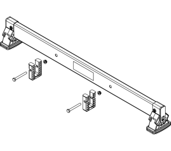 nivello crossbar 0.93 m, hole spacing 325 mm, rail height 58 mm | © MUNK GmbH