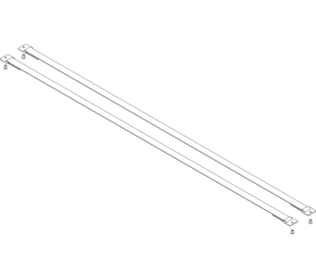 Gurtband mit Befestigungsplatten Länge 1268 mm 1 Satz = 2 Stück, inkl. Nieten | © MUNK GmbH