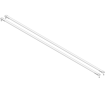 Sangle avec plaques de fixation Longueur 1800 mm 1 jeu = 2 pièces, rivets compris | © MUNK GmbH