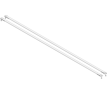 Sangle avec plaques de fixation Longueur 1920 mm 1 jeu = 2 pièces, rivets compris | © MUNK GmbH