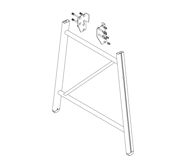 Zeichnung: Stützteil einer Podesttreppe | © MUNK GmbH