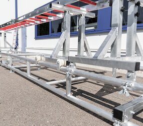 Montage d'essai avec une échelle multifonctionnelle | © MUNK GmbH