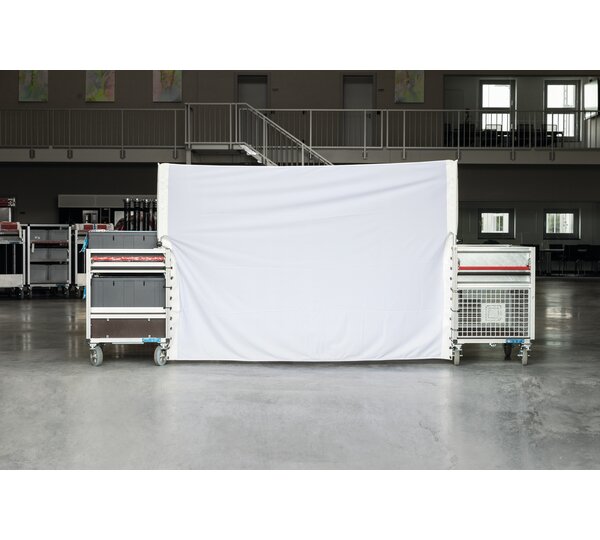 Sichtschutzwand für Rollcontainer weiß | © MUNK GmbH