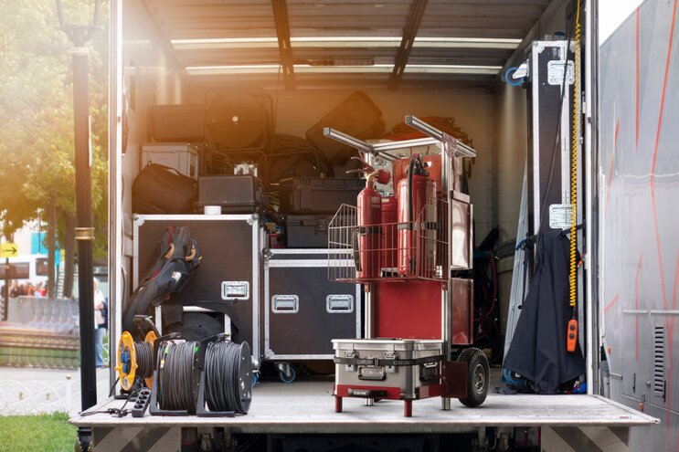 SafeCaddy® "fire protection" on event truck | © batuhan toker - stock.adobe.com / MUNK GmbH