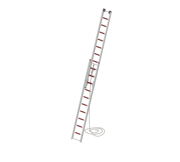 Seilzugleiter 2-teilig EN 1147 2x10 Sprossen ohne Stützen | © MUNK GmbH