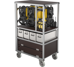 Rollcontainer Atemschutz Doppelflaschengeräte | © MUNK GmbH