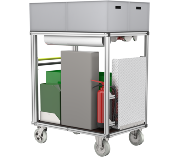 Mobile container tent heating | © MUNK GmbH