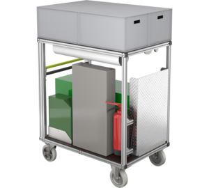 Conteneur roulant Chauffage tente Vue 3 | © MUNK GmbH