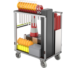Rollcontainer Verkehrsabsicherung Typ 1 Ansicht 3 | © MUNK GmbH
