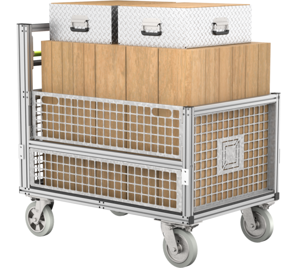 Conteneur roulant Bois d'échafaudage | © MUNK GmbH