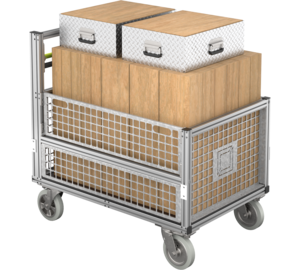 Conteneur roulant Bois d'échafaudage Vue 3 | © MUNK GmbH