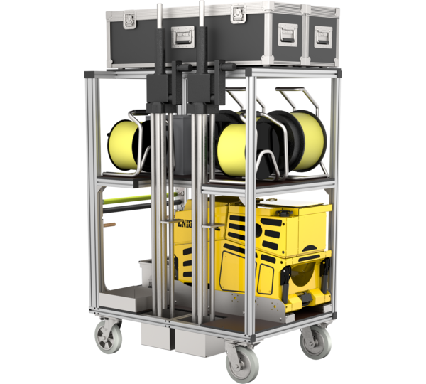 Rollcontainer Beleuchtung mit Flächenleuchte | © MUNK GmbH