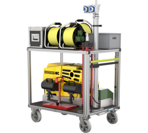 Rollcontainer Beleuchtung mit Lichtmast Ansicht 2 | © MUNK GmbH