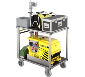 Rollcontainer Beleuchtung mit Lichtmast Ansicht 3 | © MUNK GmbH