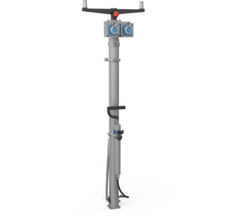 Lamp pole 4 m for mobile container power-light | © MUNK GmbH