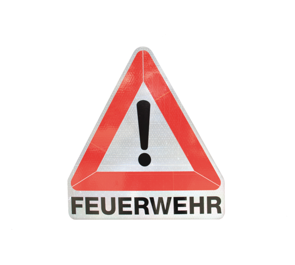 Warning sign fire brigade red/white | © MUNK GmbH
