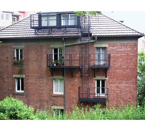 Emerg. ladder system on residential building | © MUNK GmbH