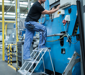 Marchepied 1côté avec roulettes 3 marches Appl. | © MUNK GmbH