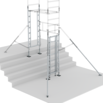 FlexxTower Treppenkit Grundset für einseitigen Durchstieg Aufbau | © MUNK GmbH