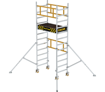 FlexxTower Ein Personen Gerüst Aufbauvariante | © MUNK GmbH