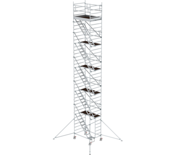 Mob. scaf. 1.35x1.80 m,incl. asc/outr.pf H=10.35 m | © MUNK GmbH