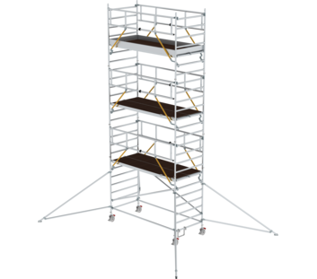 Mob. scaff SG 3,00x1,35 m w. outr. & db.pf, pfh 6,43 m | © MUNK GmbH